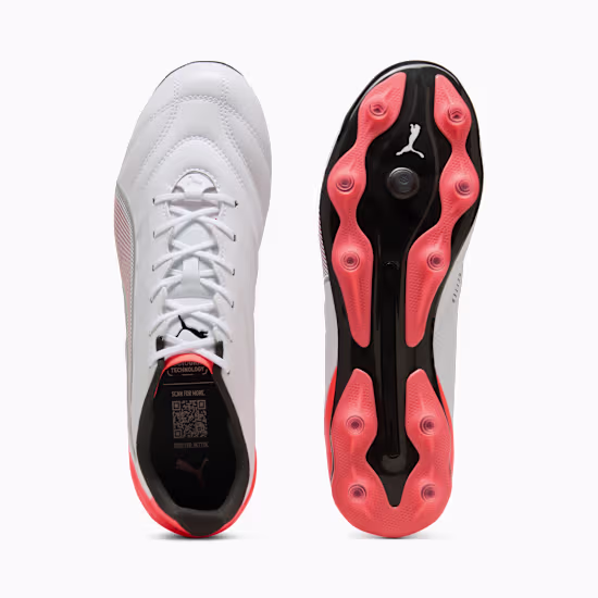 10882801 d SCARPE calcio PUMA KING PRO FG/AG Bianche