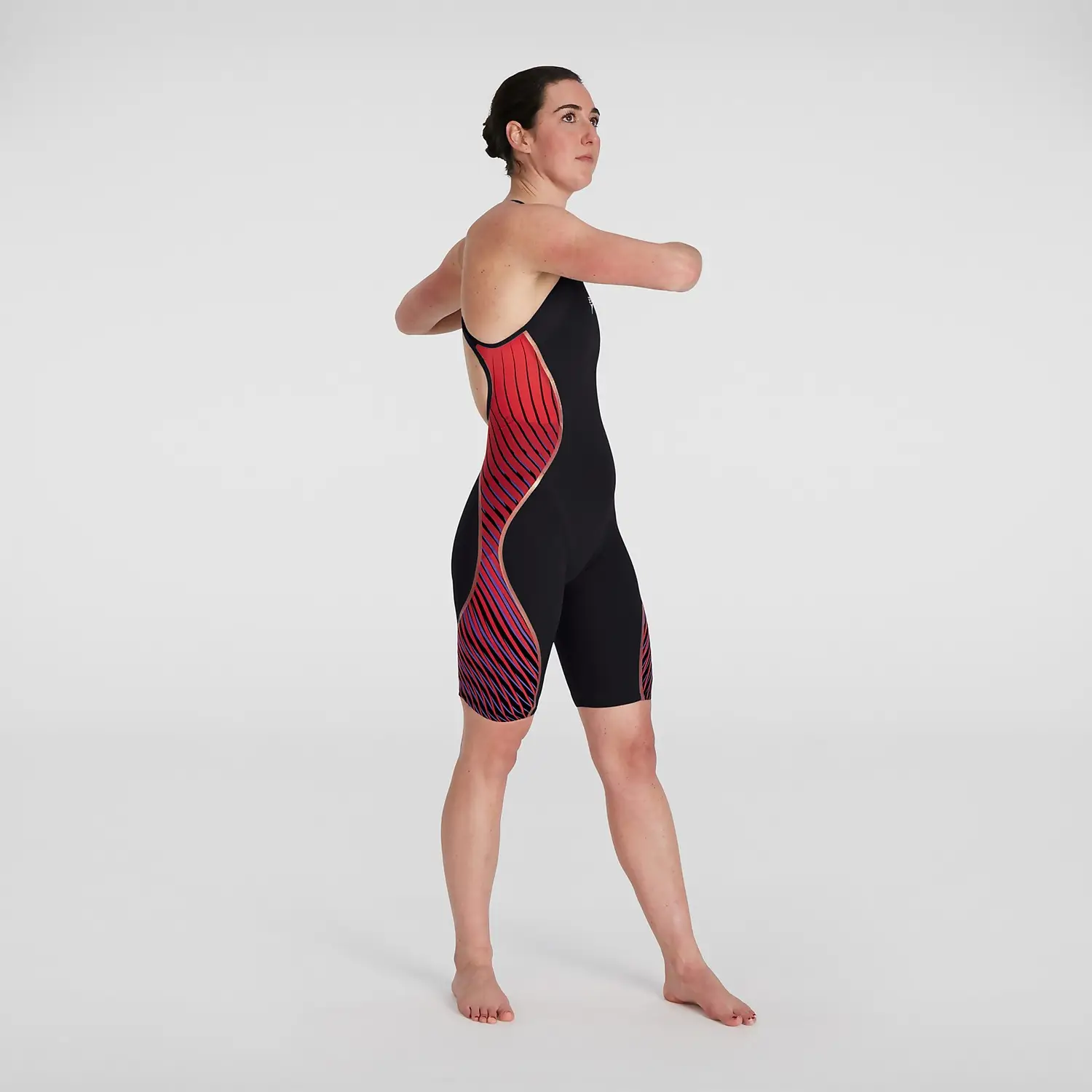 13888687-1274972938773508 Fastskin LZR Intent Openback Kneeskin Donna BLACK/RED