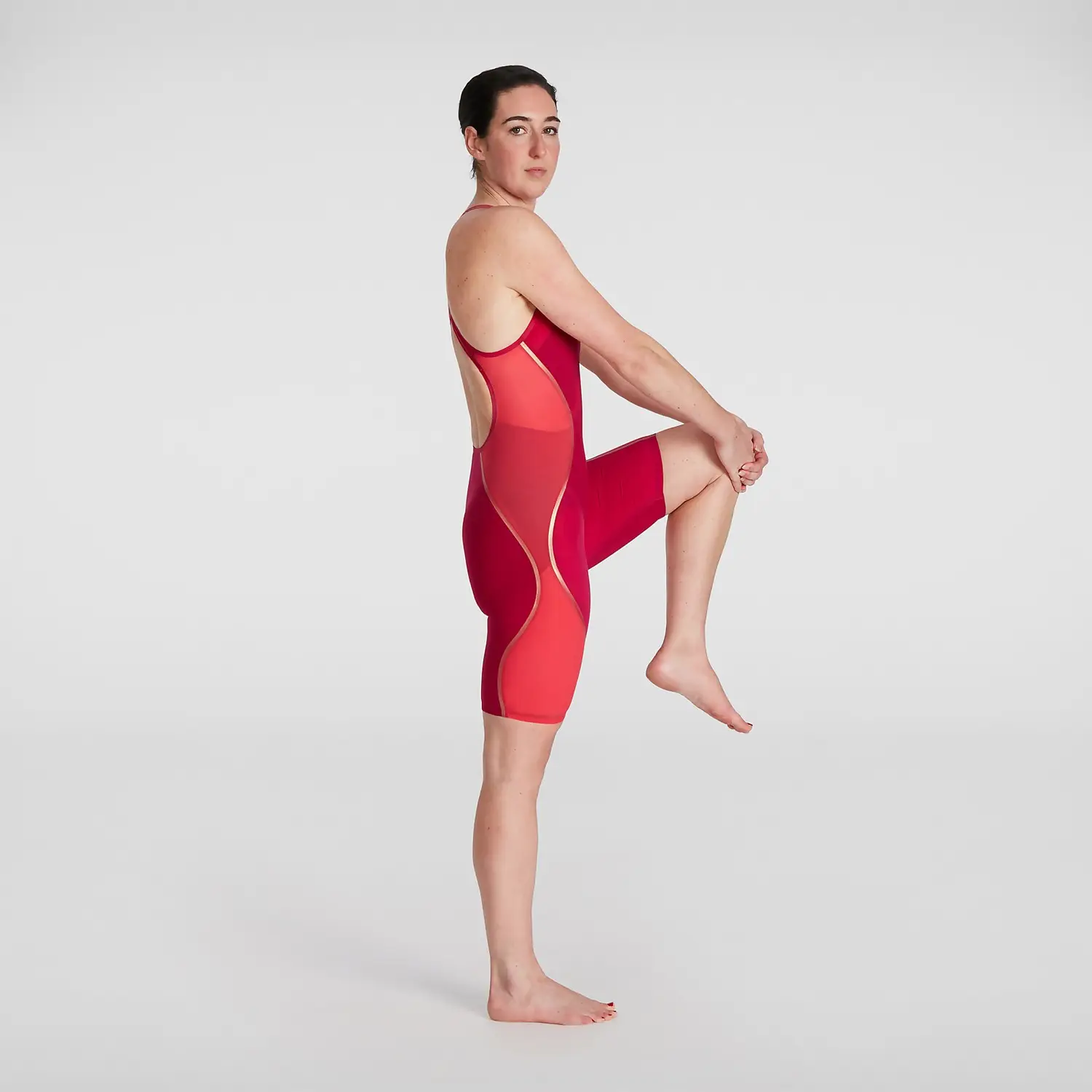 Fastskin LZR Intent Openback Kneeskin Donna RED