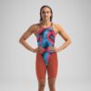 15859H784 Fastskin LZR Pure Valor 2.0 Openback Kneeskin Donna Rosso