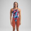 15859H784 B Fastskin LZR Pure Valor 2.0 Openback Kneeskin Donna Rosso