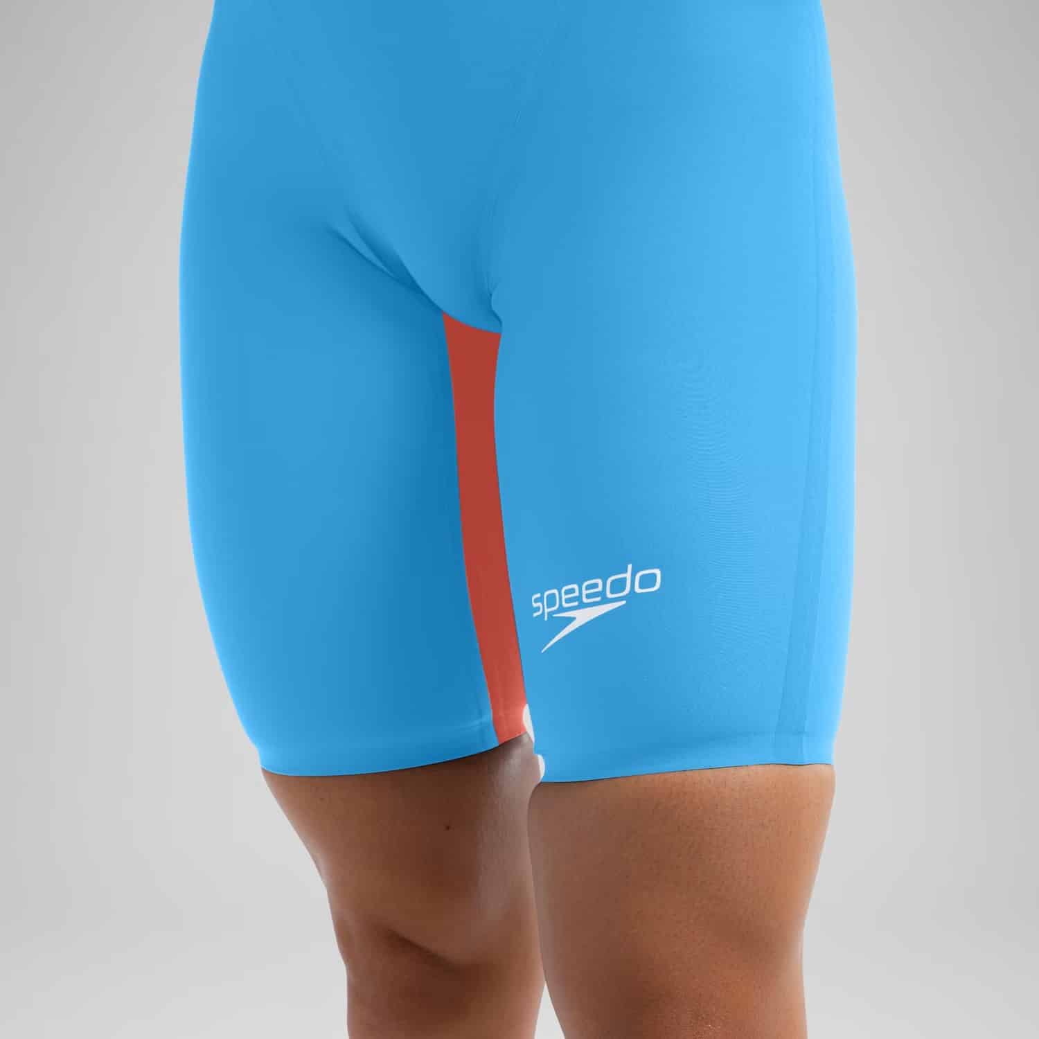 Fastskin LZR Pure Valor 2.0 Openback Kneeskin Donna Blu/Rosso