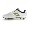 214602_6WX-03 Scarpa calcio STADIO 300 III FG LOTTO Bianco Platino