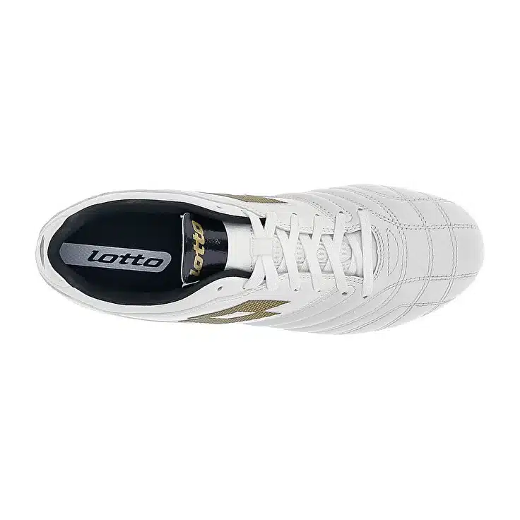 214602_6WX-06 Scarpa calcio STADIO 300 III FG LOTTO Bianco Platino