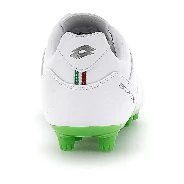 219545_1NJ-05 Scarpa calcio STADIO 705 FG LOTTO Bianca Verde
