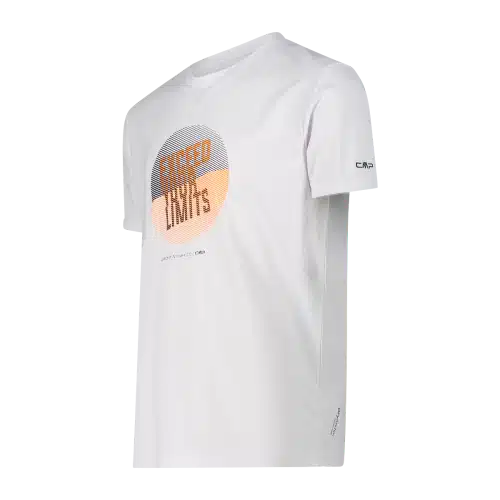 30T5057_A001_C_FOT_ECO_2 T-shirt piquet da uomo con logo CMP Bianca