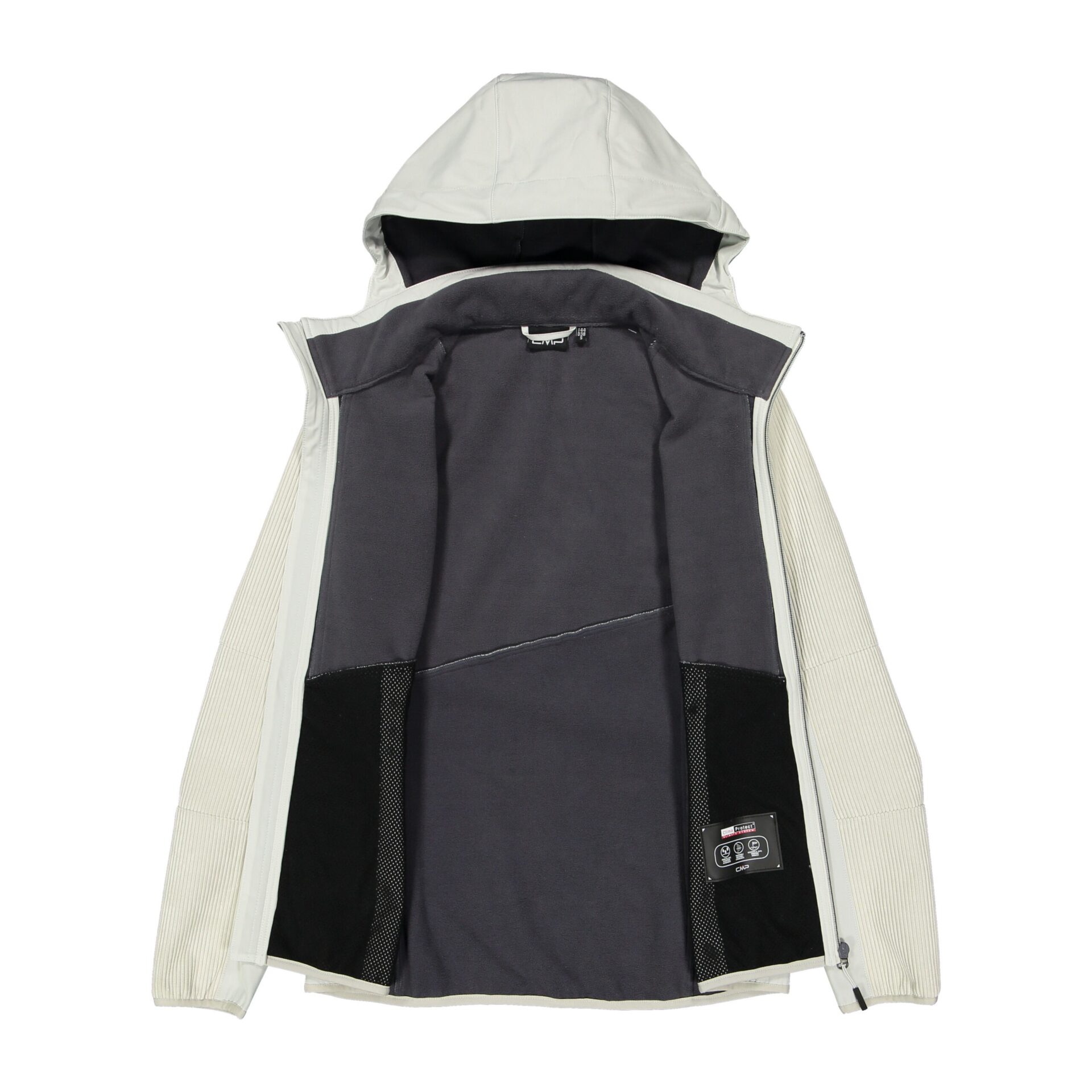 Giacca in softshell da donna inserti in velluto CMP DAVANTI APERTO