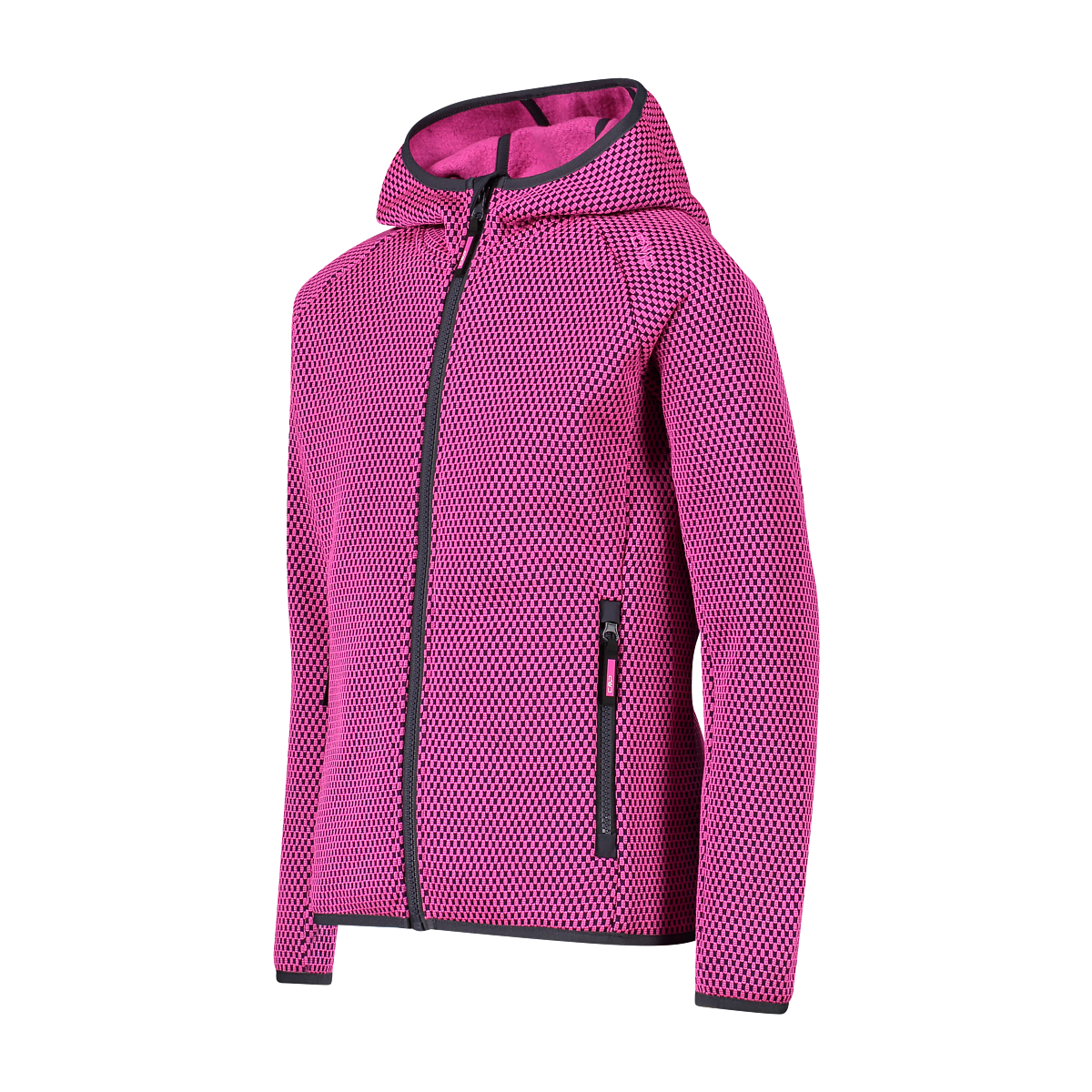 Pile knit-tech jacquard da bambina CMP