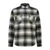 32T1757_44ES_A_FOT_ECO_2 Camicia uomo manica lunga a quadri CMP Olive