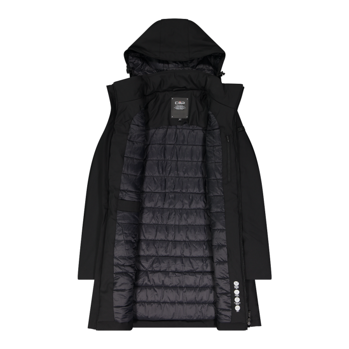 Cappotto imbottito da donna in light softshell CMP
