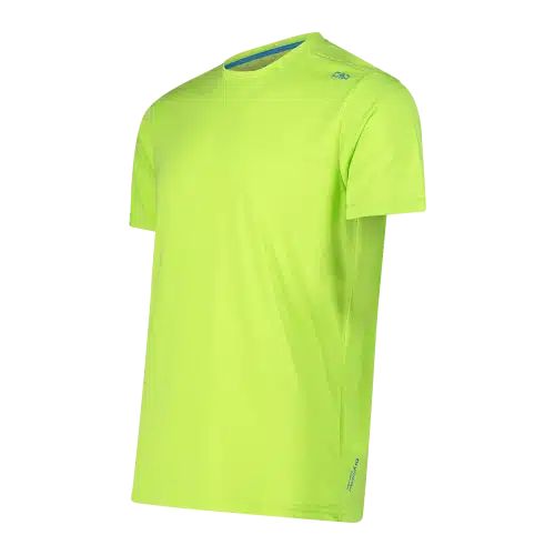 34N5877_E336_C_FOT_ECO_2 T-shirt in light melange stretch da uomo CMP Lime