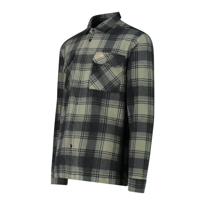 Camicia uomo manica lunga in pile CMP Sage