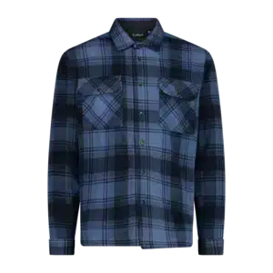 Camicia uomo manica lunga in pile CMP Bluestone