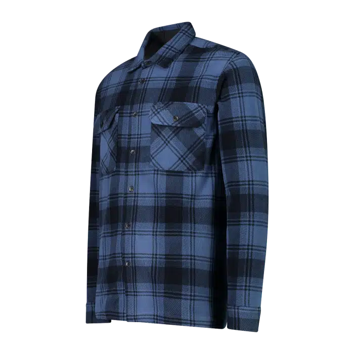 Camicia uomo manica lunga in pile CMP Bluestone