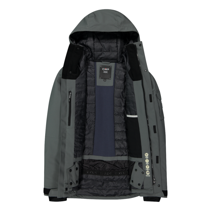 34W3917_U862_G_FOT_ECO Giacca Uomo in mechanical stretch CMP Grey