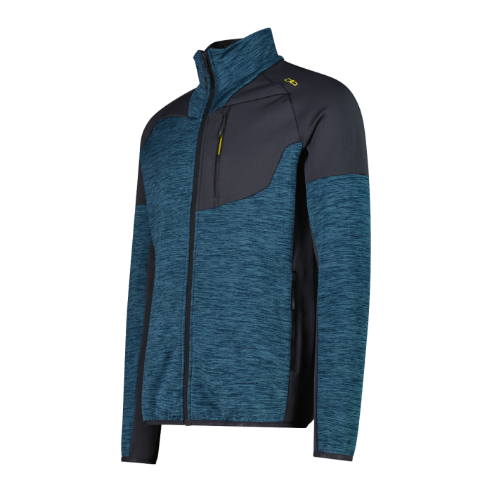 Pile Uomo Grid Tech con zip CMP Nilo Mel
