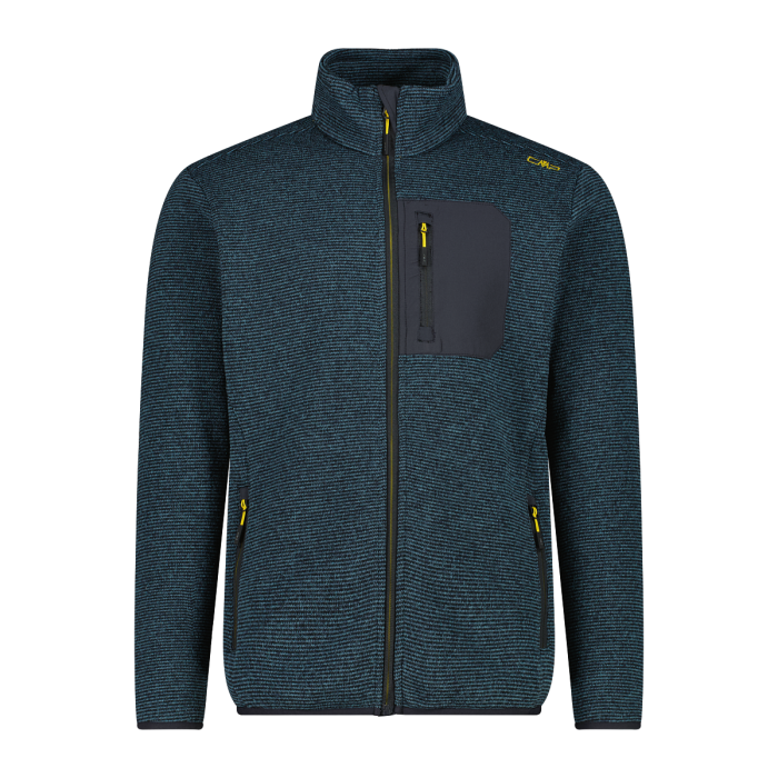 Giacca in Pile Uomo con zip knit-tech CMP Nilo-Antracite