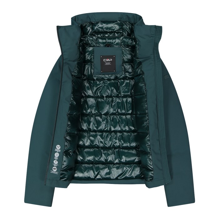 35K3606_F520_G_FOT_ECO Giacca Donna con cappuccio CMP Trek Green