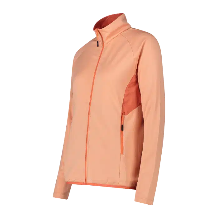 35L6436_C520_C_FOT_ECO Pile Unlimitech a doppia maglia jacquard da Donna CMP Salmone