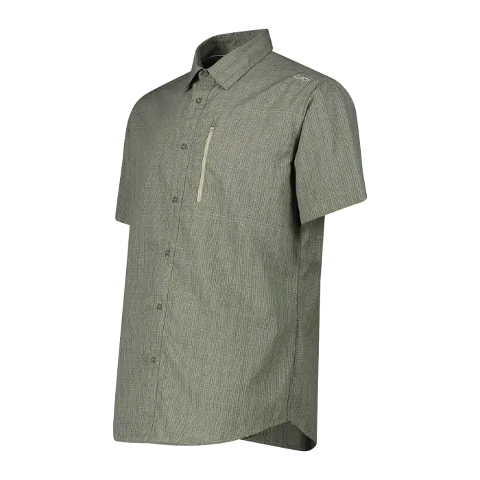 35S7797_46ET_C_FOT_ECO Camicia uomo manica corta con taschino CMP
