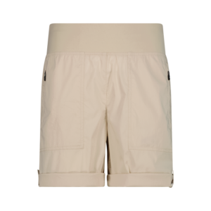 Bermuda in Stretch Jersey Donna CMP Cream