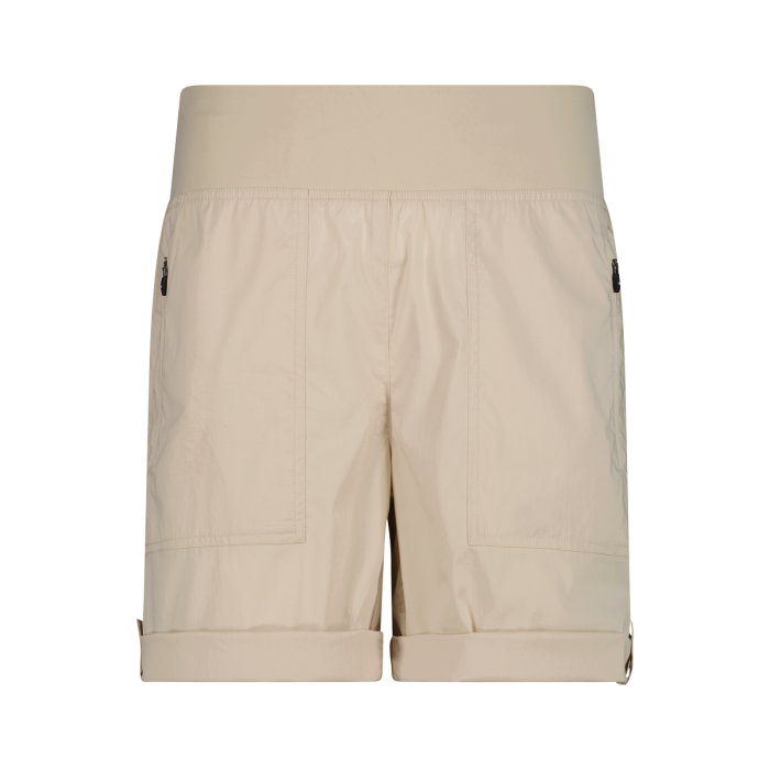 Bermuda in Stretch Jersey Donna CMP Cream
