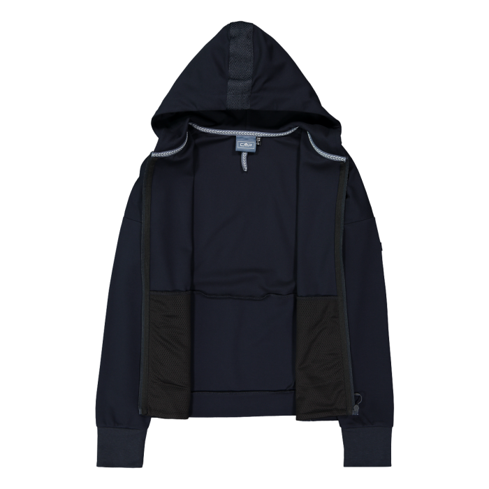 Felpa donna con cappuccio e zip CMP Blu