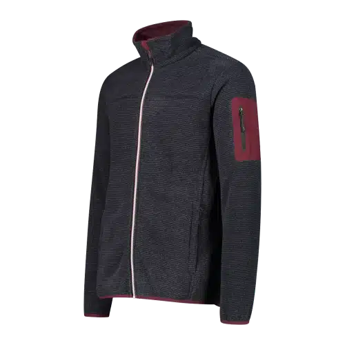 38H2237_10UP_C_FOT_ECO Pile da uomo knit-tech Jacquard Antracite Burgundy CMP