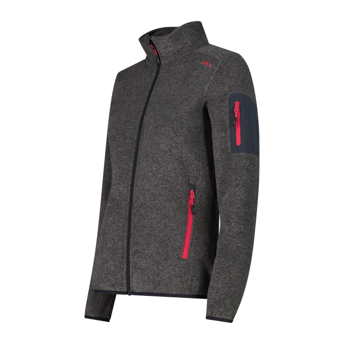 3H14746A_U423_C_FOT_ECO Pile pesante Knit-Tech mèlange Donna CMP Antracite