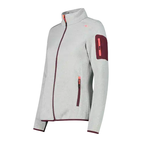 3H14746_04XP_C_FOT_ECO_1 Pile pesante Knit-Tech mèlange Donna CMP Bianco