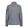 3H14746_18UP_B_FOT_ECO Pile pesante Knit-Tech mèlange Donna CMP Titanio