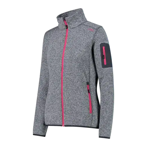 3H14746_18UP_C_FOT_ECO_1 Pile pesante Knit-Tech mèlange Donna CMP Titanio