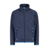 Pile knit-tech bambino mélange BLUE CMP