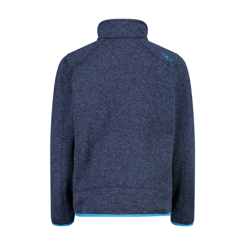 Pile knit-tech bambino mélange BLUE CMP