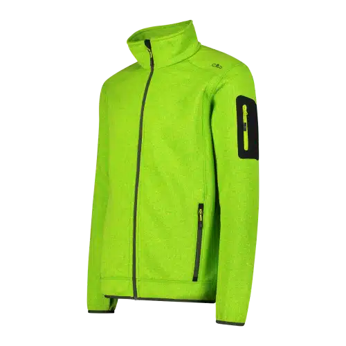 3H60747N_08EP_C_FOT_ECO Pile pesante da uomo in knit-tech mélange CMP Fluo