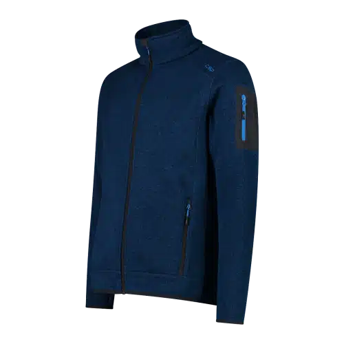 Pile pesante da uomo in knit-tech mélange CMP Petrol