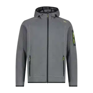 Pile pesante uomo in knit-tech con cappuccio CMP Antracite