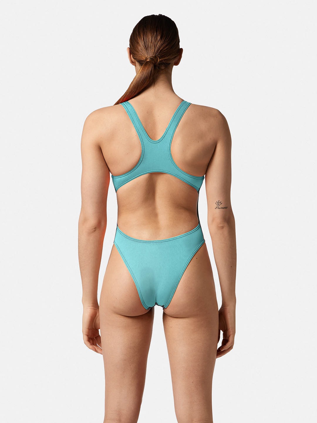 446 Black-Fresh Blue dietro COSTUME INTERO DONNA Babbitt Evo Bicolor AKRON BLACK FRESH BLUE DIETRO