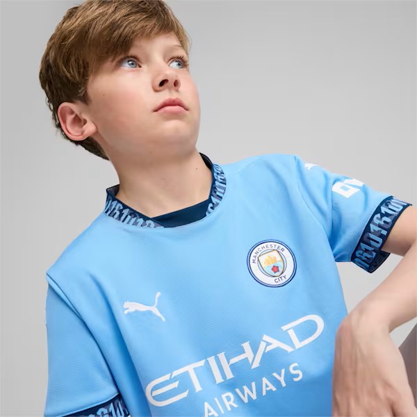 77507801 b Maglia replica Manchester City FC Home 24/25 Junior