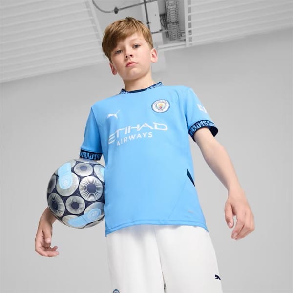 77507801 Maglia replica Manchester City FC Home 24/25 Junior