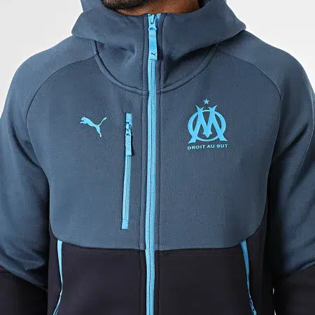 781561_31 B Felpa OLYMPIQUE DE MARSEILLE uomo PUMATECH