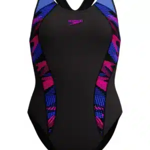 Costume donna Placement Laneback SPEEDO Nero/Blu