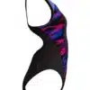 8-00305418177 d Costume donna Placement Laneback SPEEDO Nero/Blu