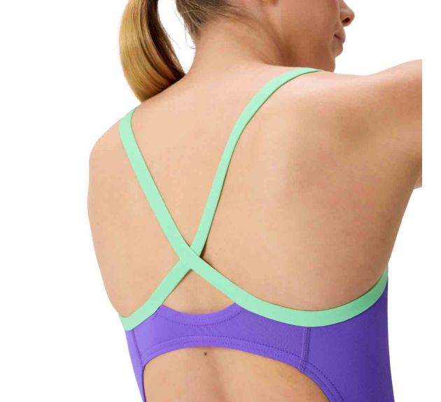 8-00516115333-w1 Costume donna FL Solid Flyback 2.0 SPEEDO Indigo Glow