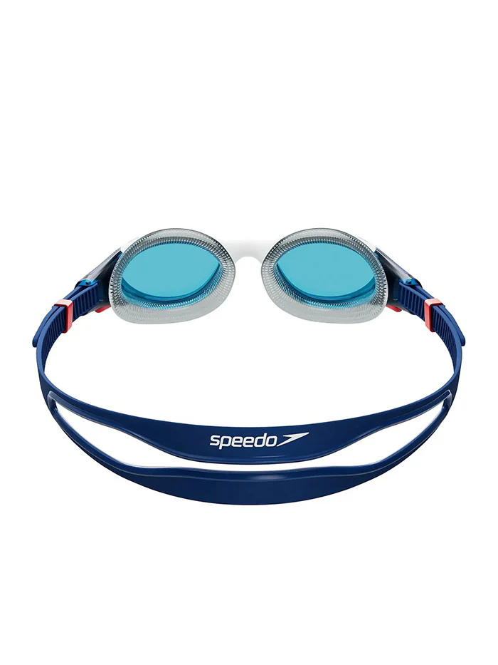 800233214502 C OCCHIALINO nuoto BIOFUSE 2.0 SPEEDO Blu Bianco Rosso
