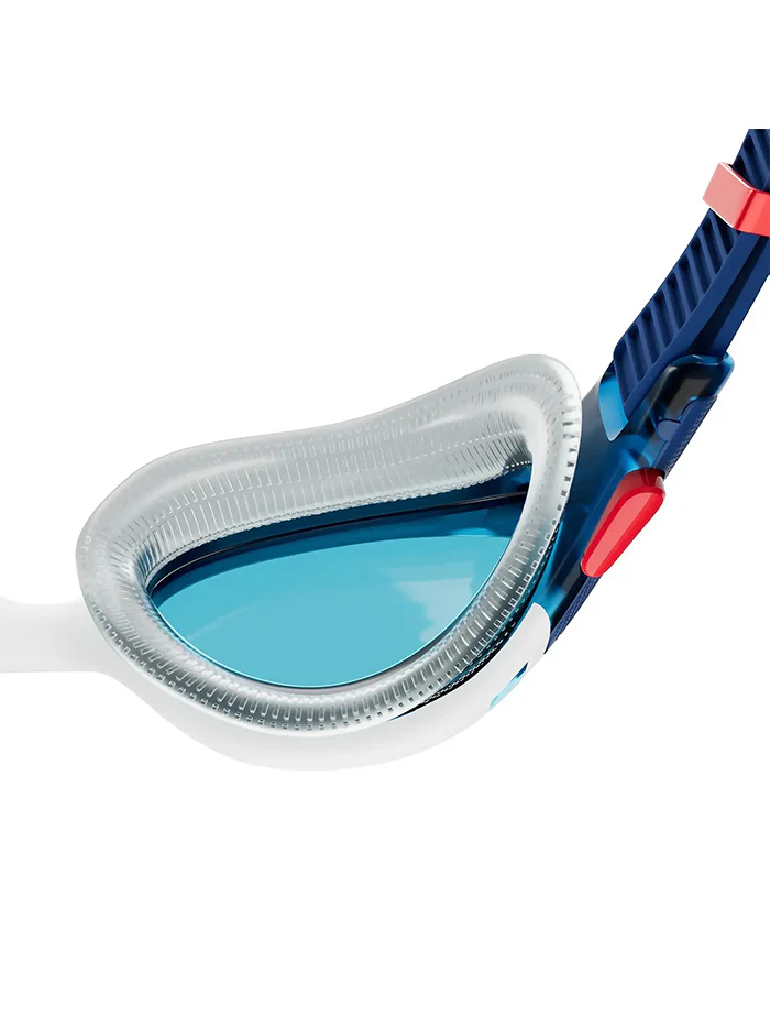 800233214502 D OCCHIALINO nuoto BIOFUSE 2.0 SPEEDO Blu Bianco Rosso
