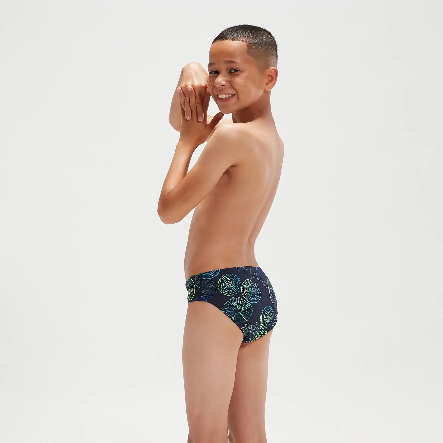 800318515143 b Costume bambino Allover 6.5cm Brief SPEEDO