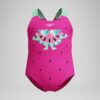 800373918289 Costume bambina Digital Printed SPEEDO Neon Bubblegum