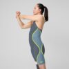 81585619134 c Fastskin LZR Pure Intent 2.0 Closedback Kneeskin Donna Grey/Blue/Yellow