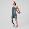 81585619134 d Fastskin LZR Pure Intent 2.0 Closedback Kneeskin Donna Grey/Blue/Yellow